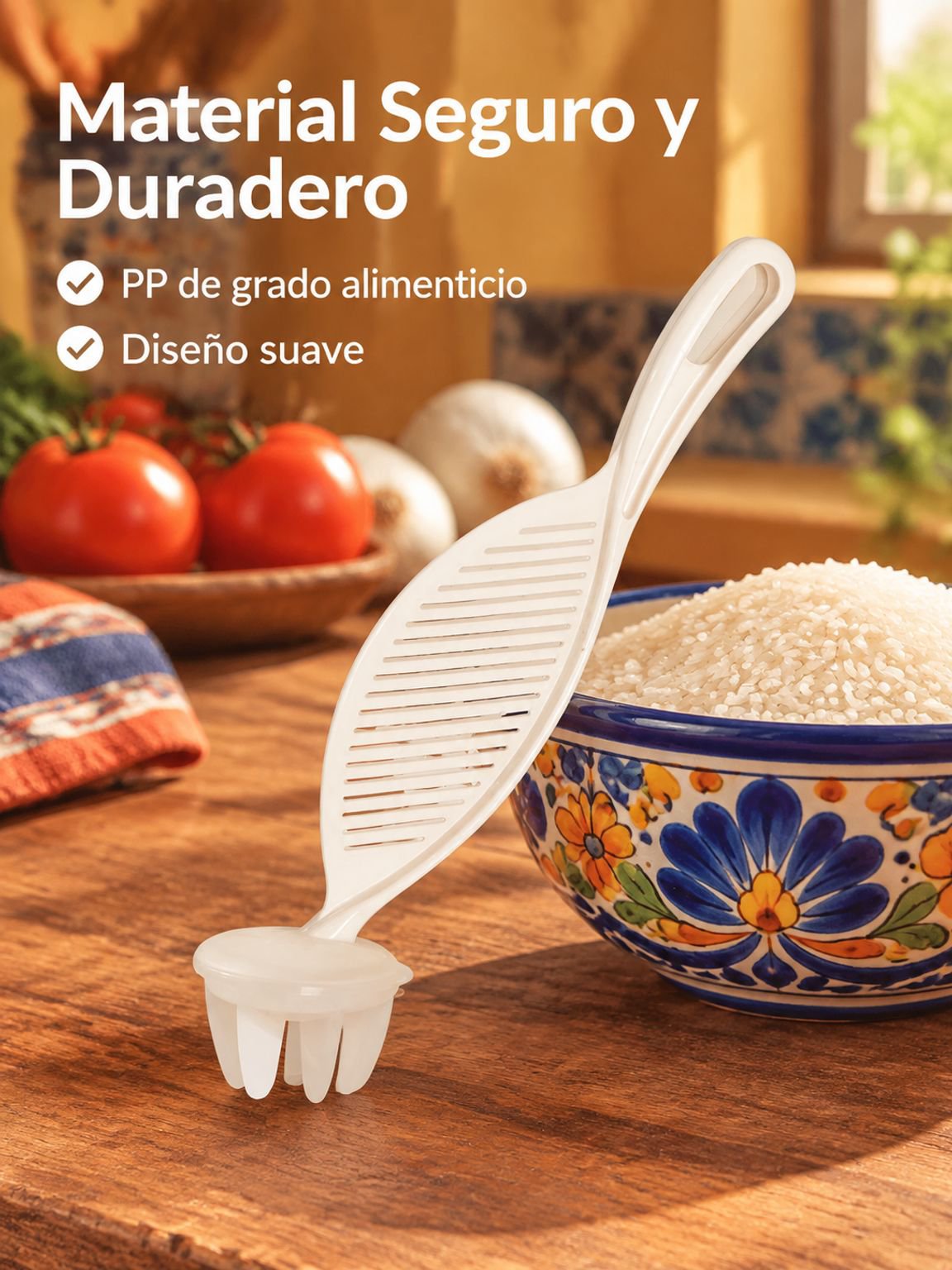 Deflector para el lavado y escurrido de arroz
