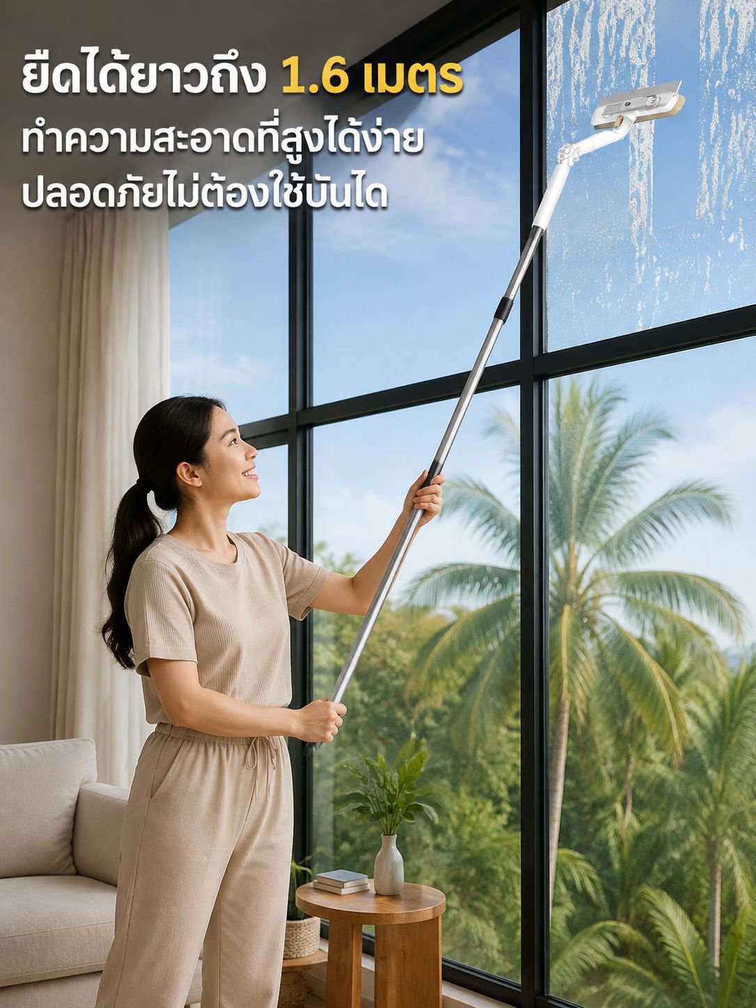 แปรงทำความสะอาดมุ้งลวดแบบหมุนได้