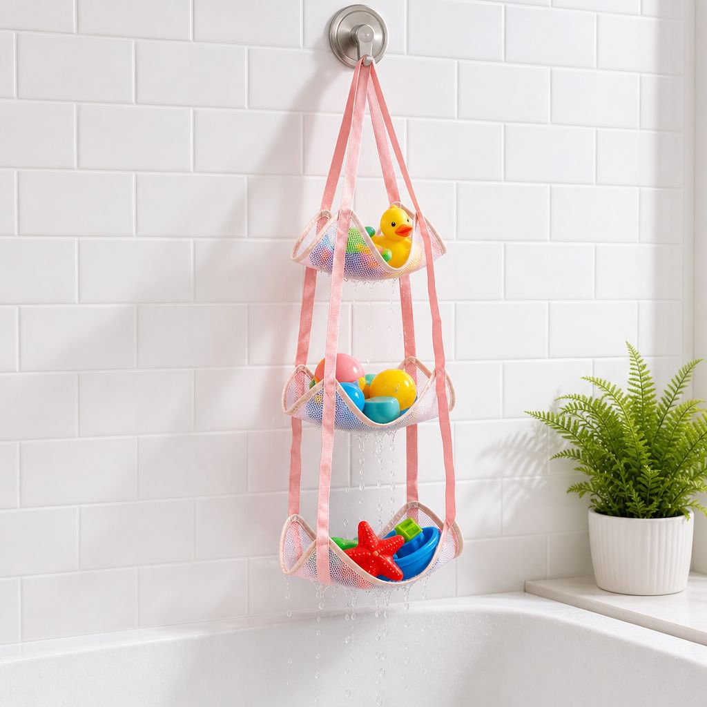 Space-saving storage solution for bedroom or laundry room