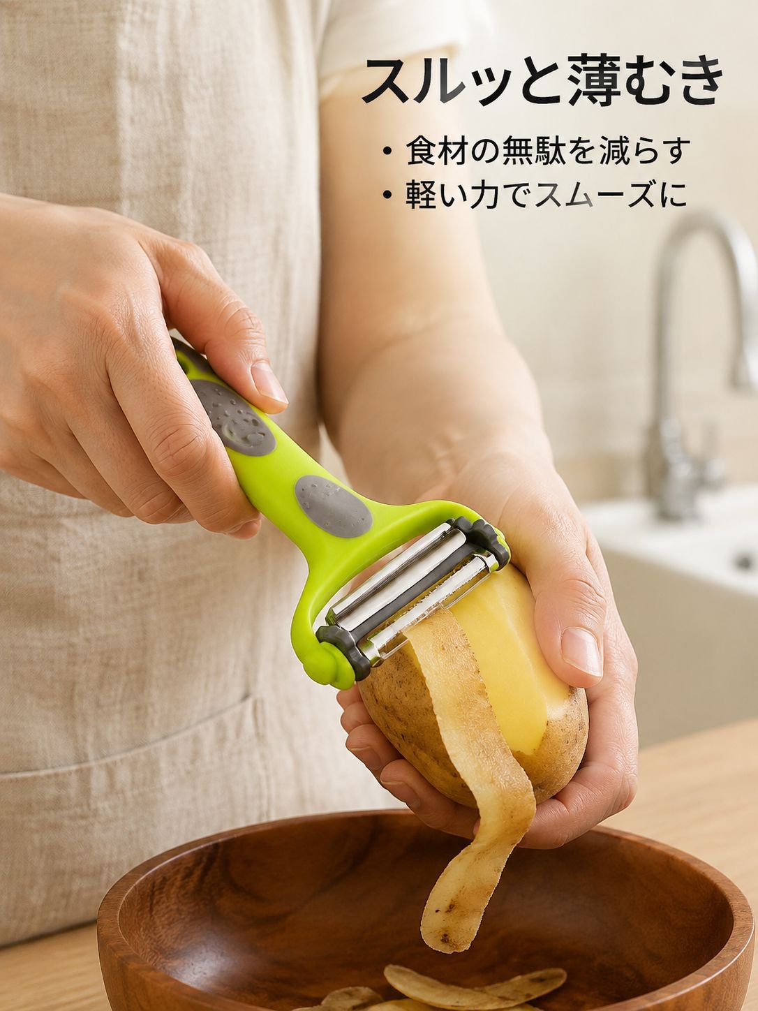 3-in-1多機能フルーツ＆野菜ピーラー