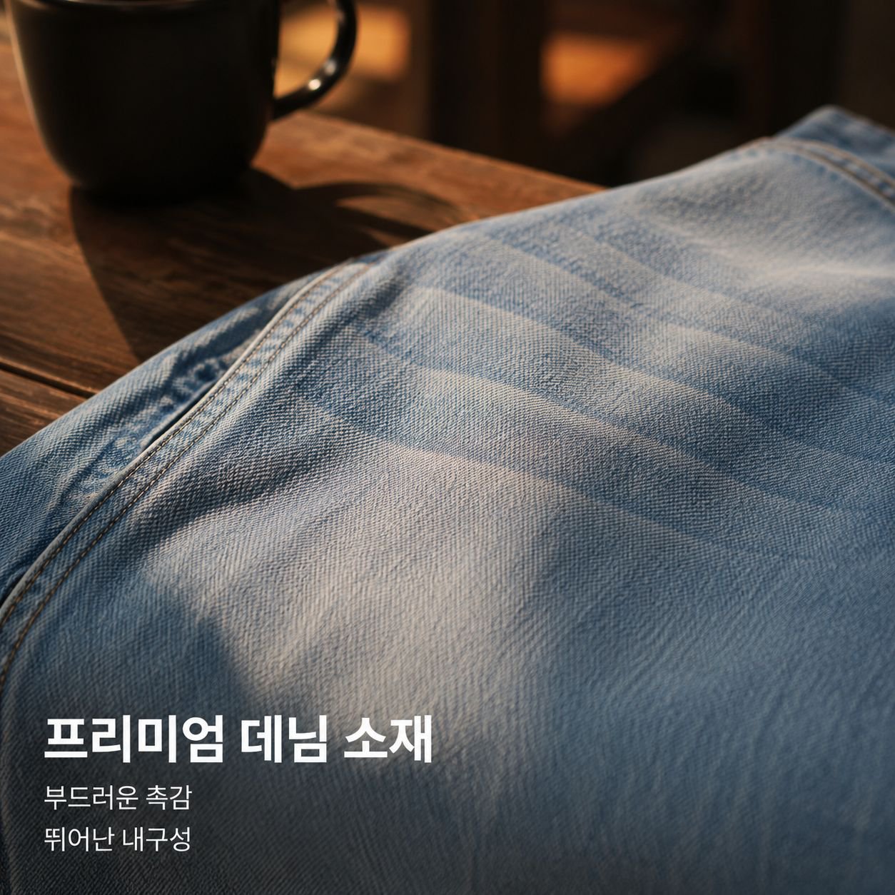 남성용 스트레이트 레그 진
