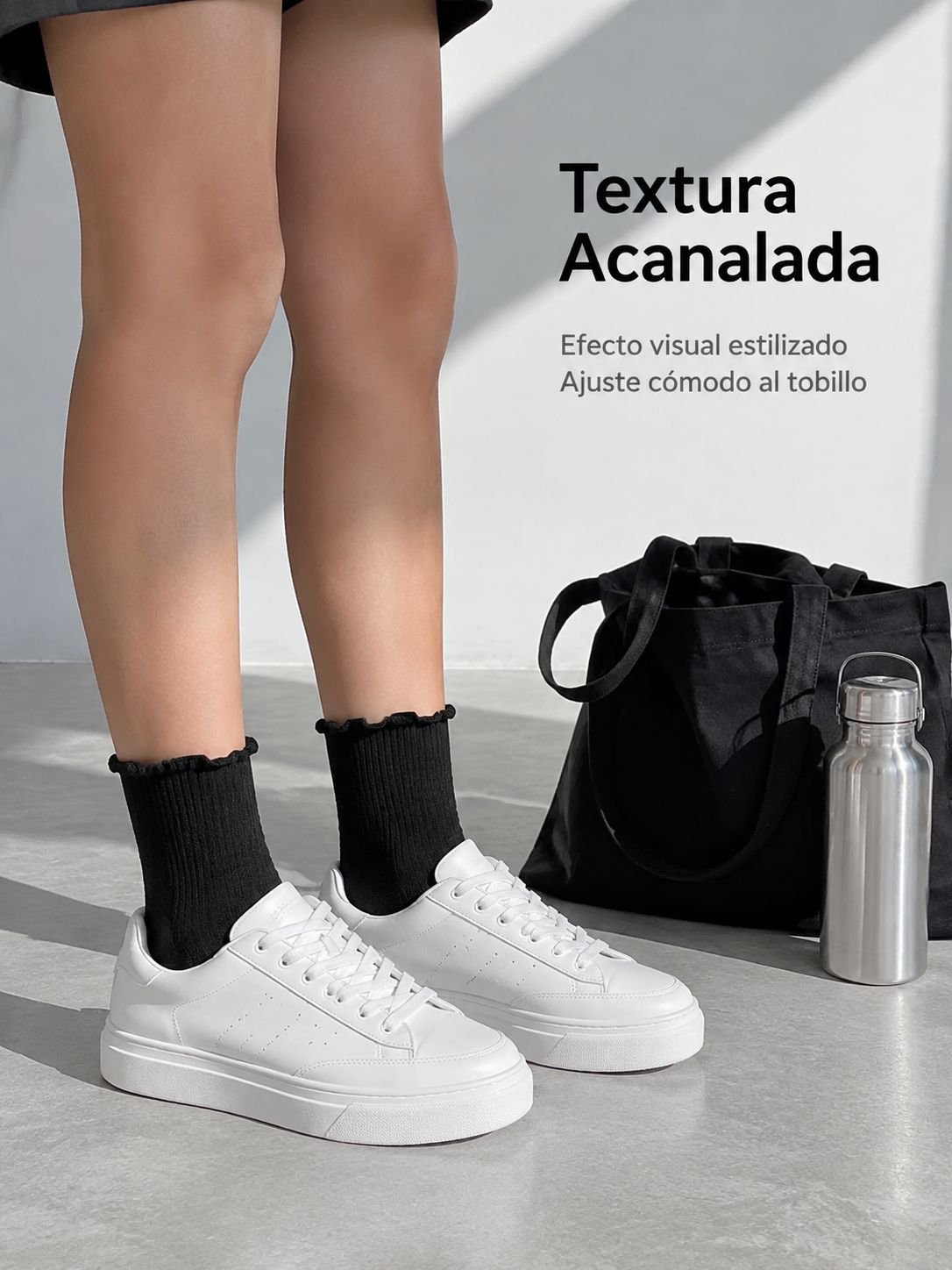 Calcetas lindas de chica, primavera-verano, moda versátil, para estudiantes y deporte