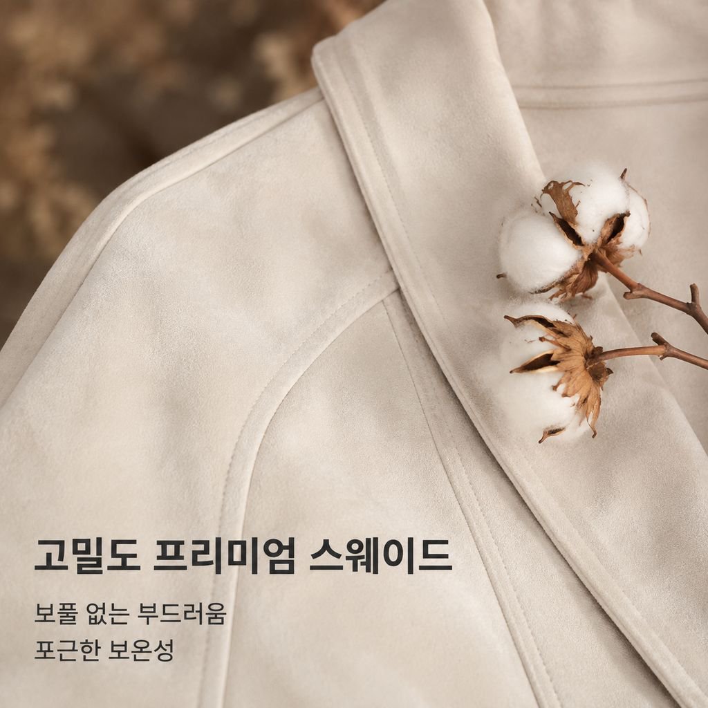 여성용 빈티지 스타일 인조 스웨이드 재킷 (가을/겨울)
