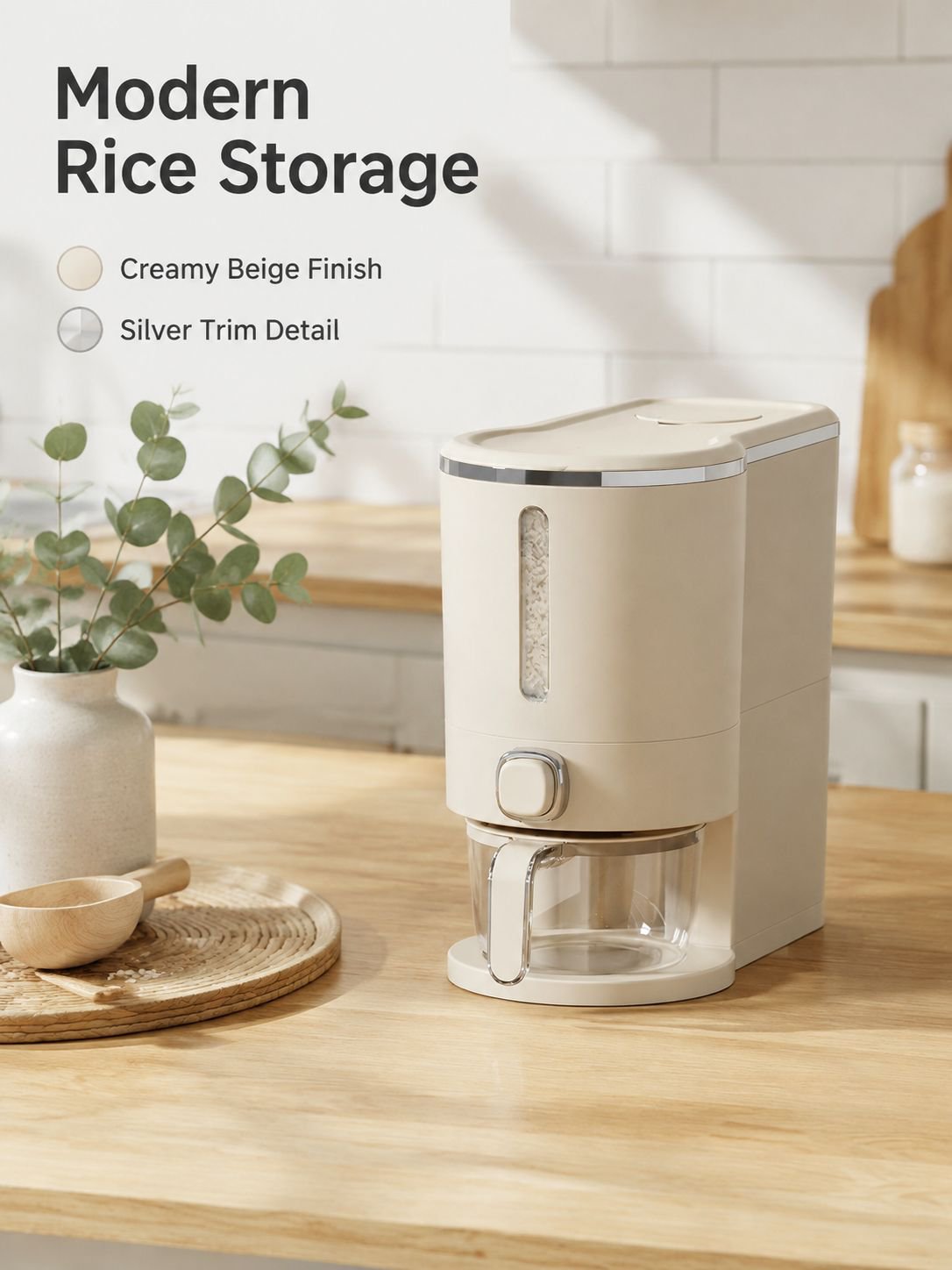 Press-down moisture-proof rice box