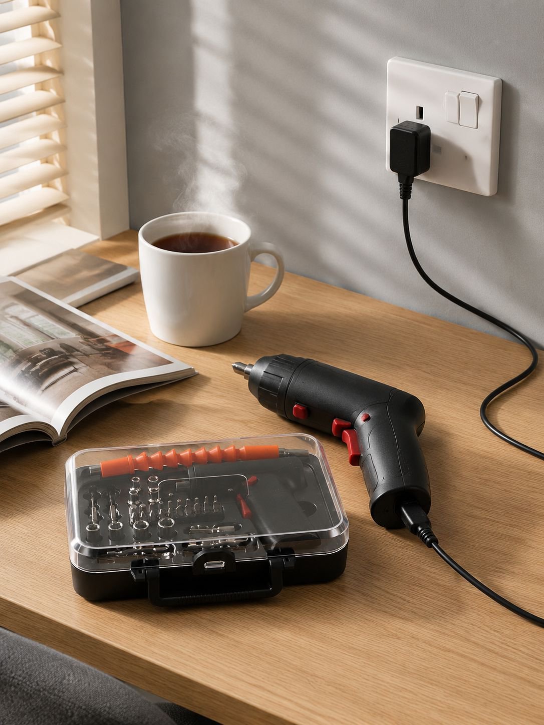 Easy-to-use electric screwdriver for home improvement
