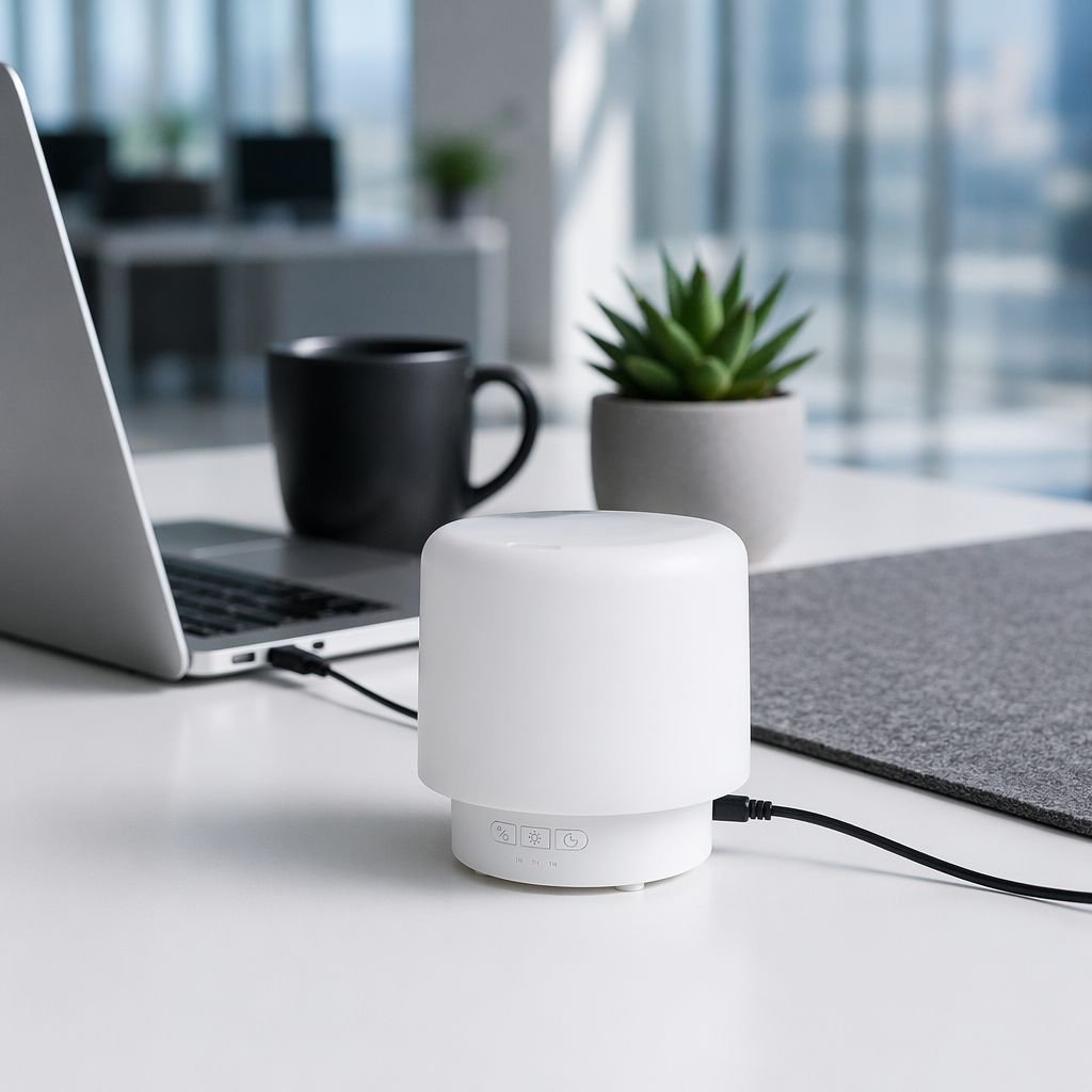 USB powered aroma diffuser with LED lights