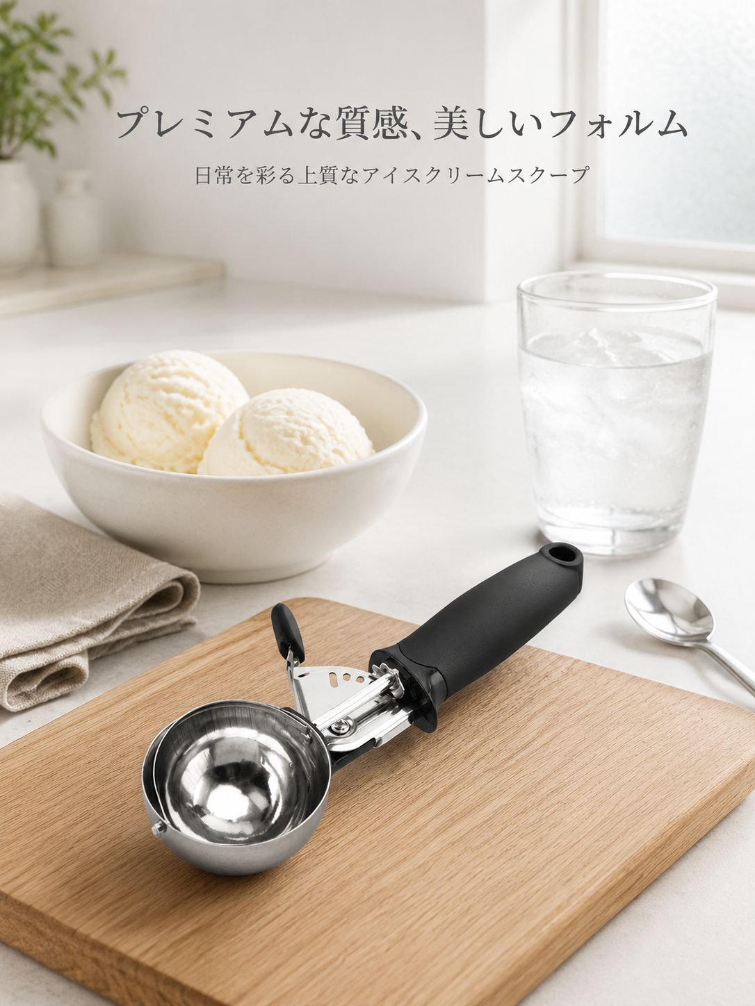ステンレス商用アイスクリームスプーンショベルアイスクリームアイスクリームスプーン