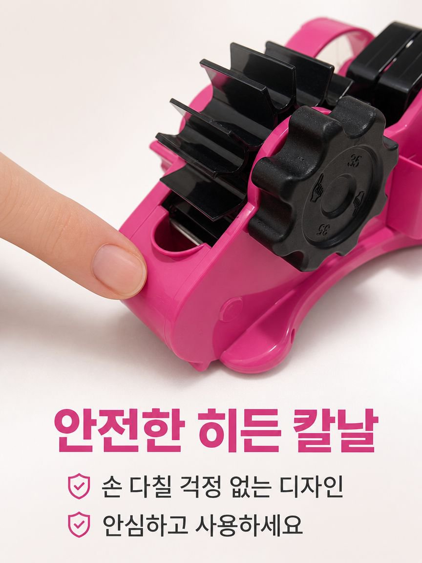 반자동 테이프 커터기