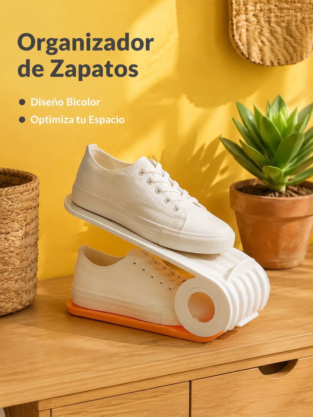Zapatero fácil de armar, resistente al polvo y la humedad