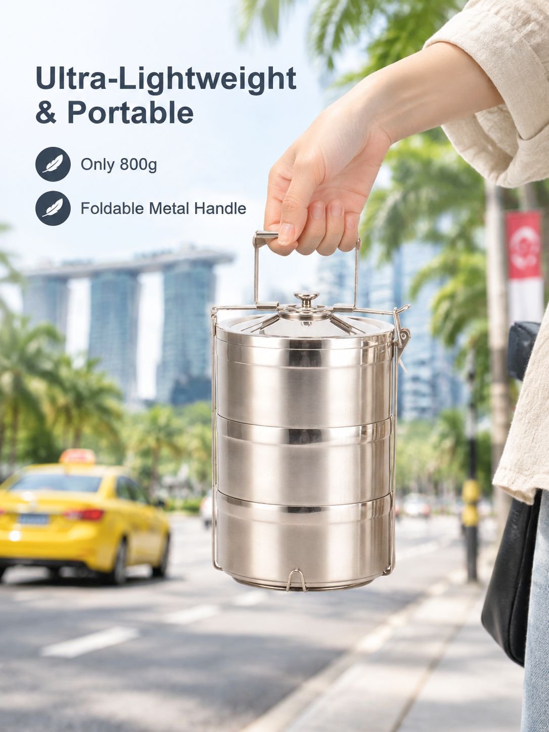 Portable Stainless Steel Food Container