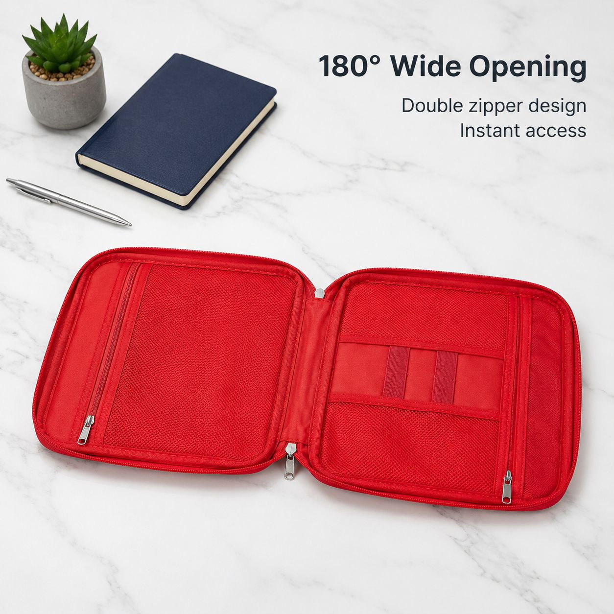 Portable Travel Medicine Organizer Bag, Large Capacity Family First Aid Kit