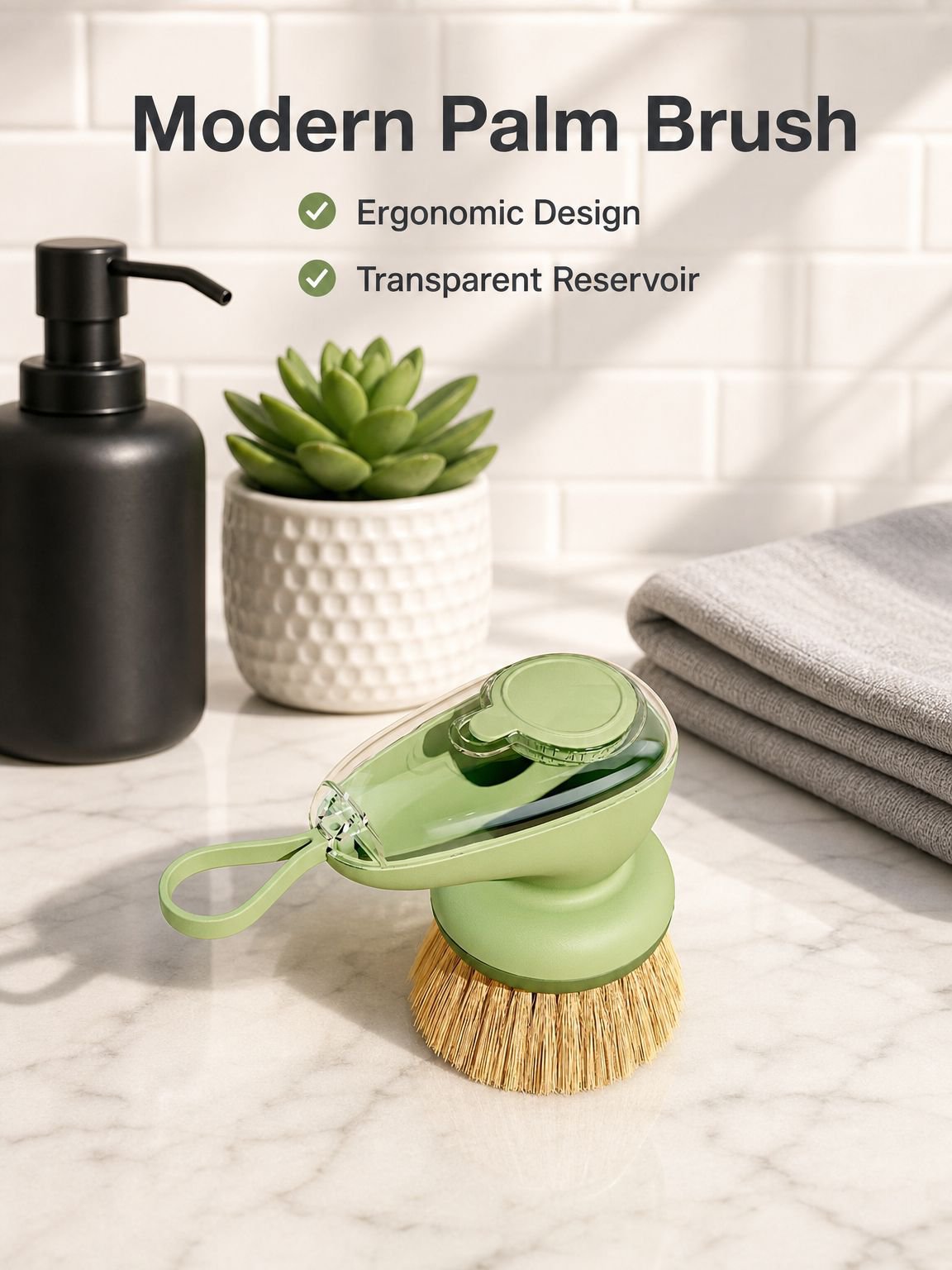 One touch liquid pot brush artifact