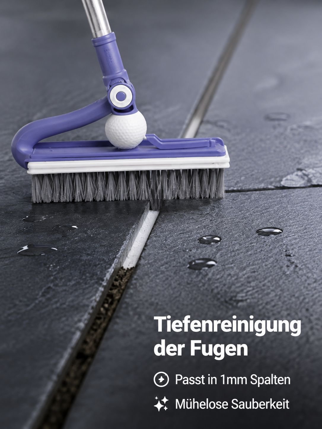 Multifunktionale Spaltbodenbürste