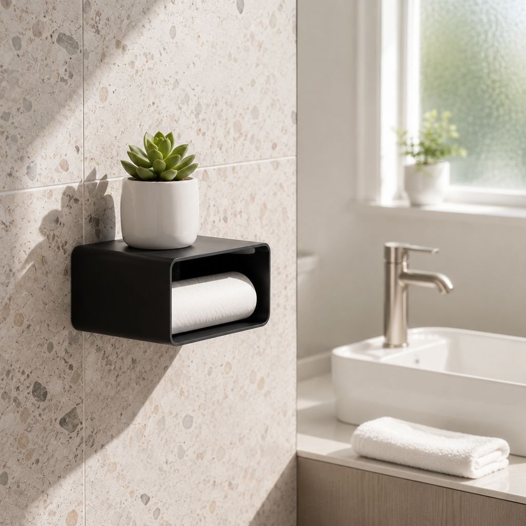 Portarrollo de papel higiénico impermeable de pared