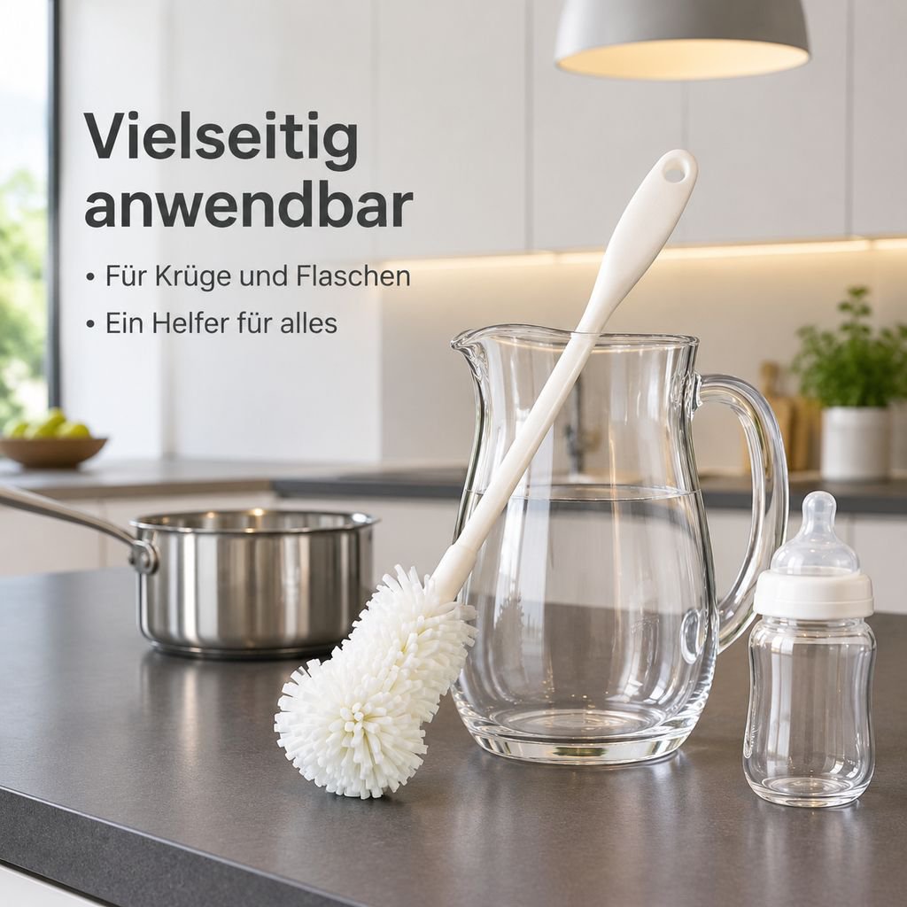 Bürste mit langem Stiel, speziell für Hochleistungsmixer-Behälter