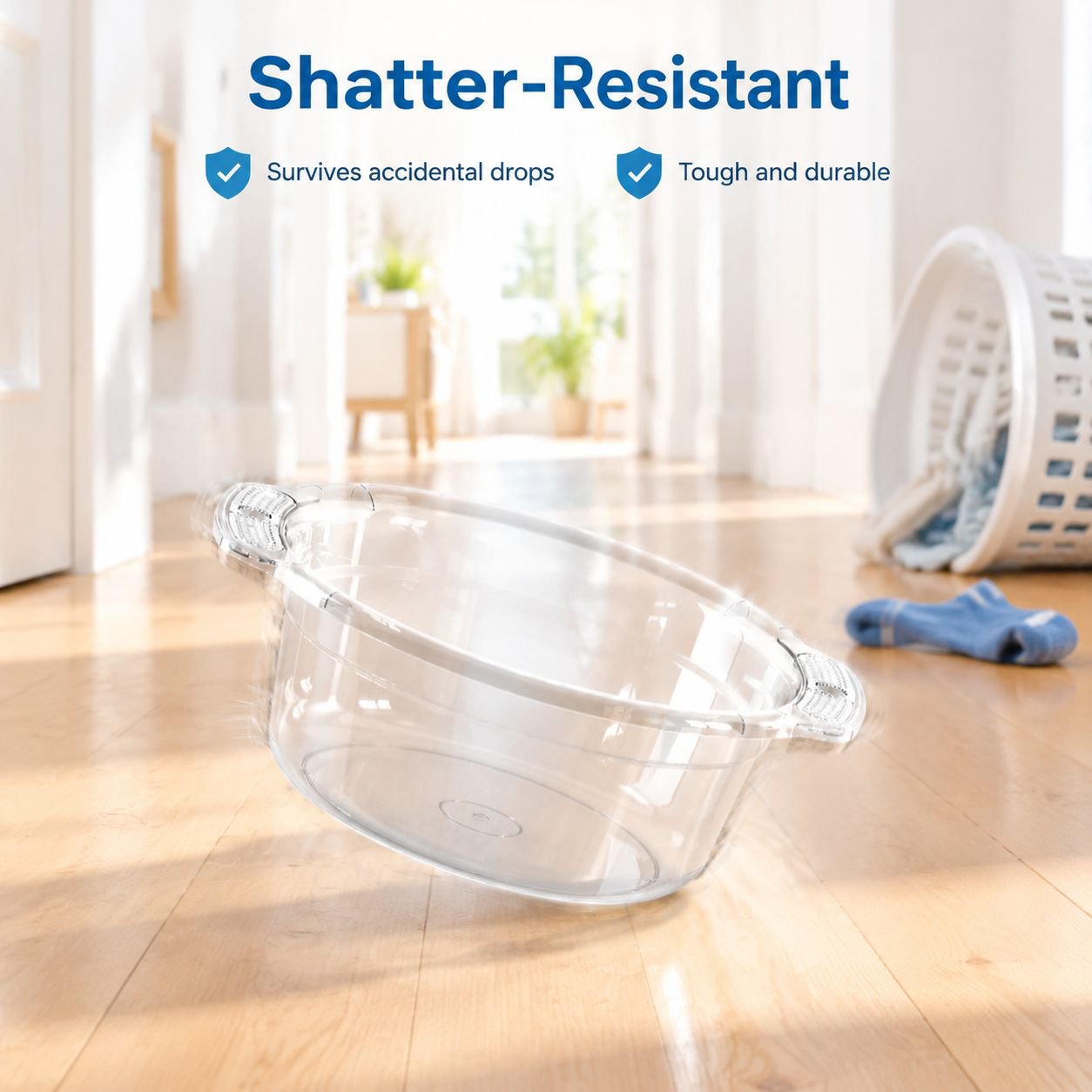 Transparent Utility Wash Basin
