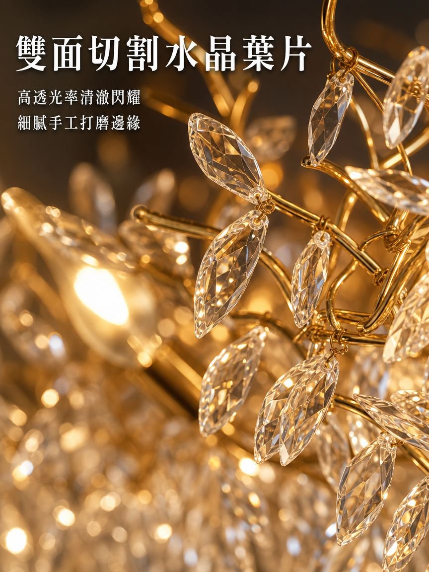 法式客廳水晶吊燈