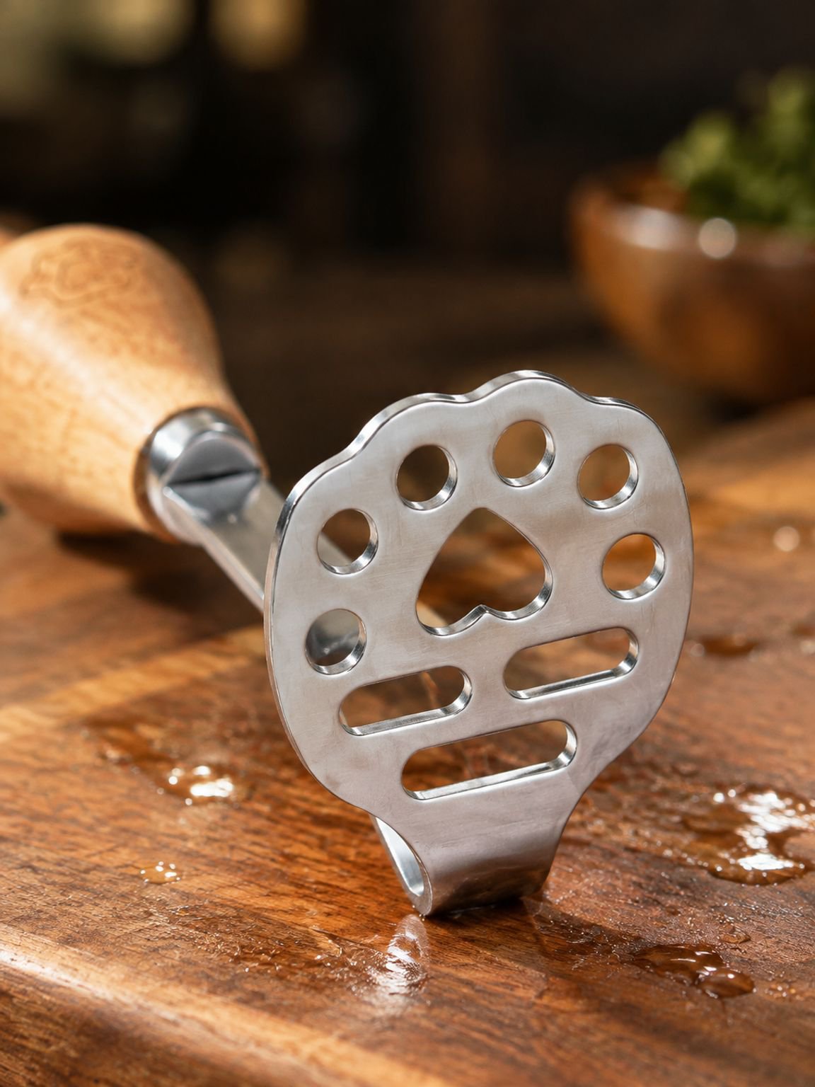 Prensador de papas de acero inoxidable 304