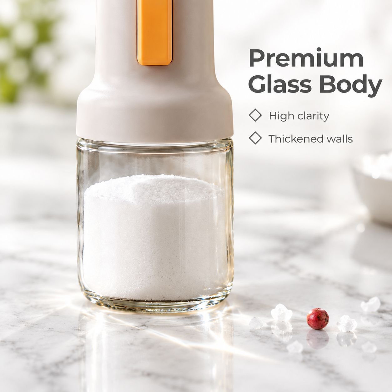 Quantitative Press-Type Salt Shaker Moisture-Proof Kitchen Seasoning Dispenser Bottle