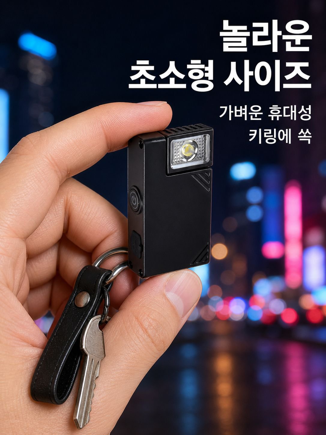 미니 키링 고휘도 휴대용 작업등