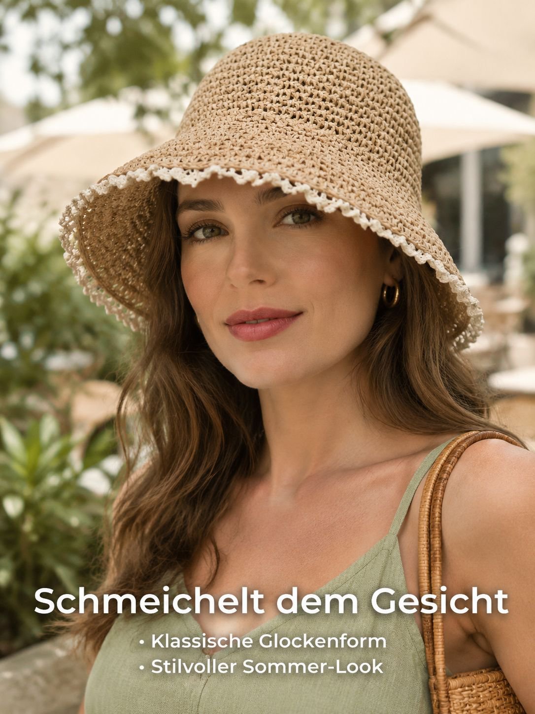 Sommerlicher Strohhut für Damen im koreanischen Stil