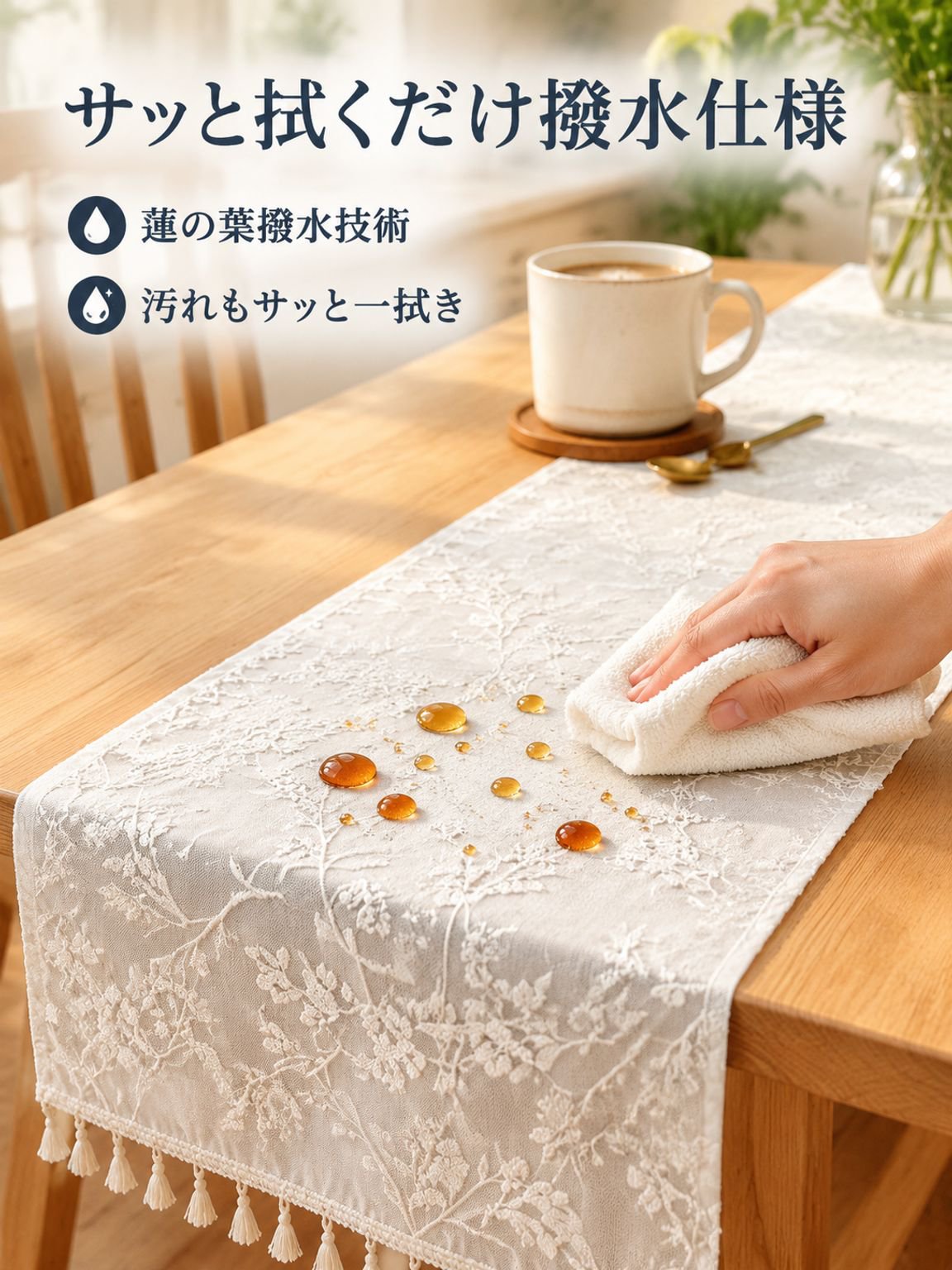 耐摩耗・UVカットテーブルランナー