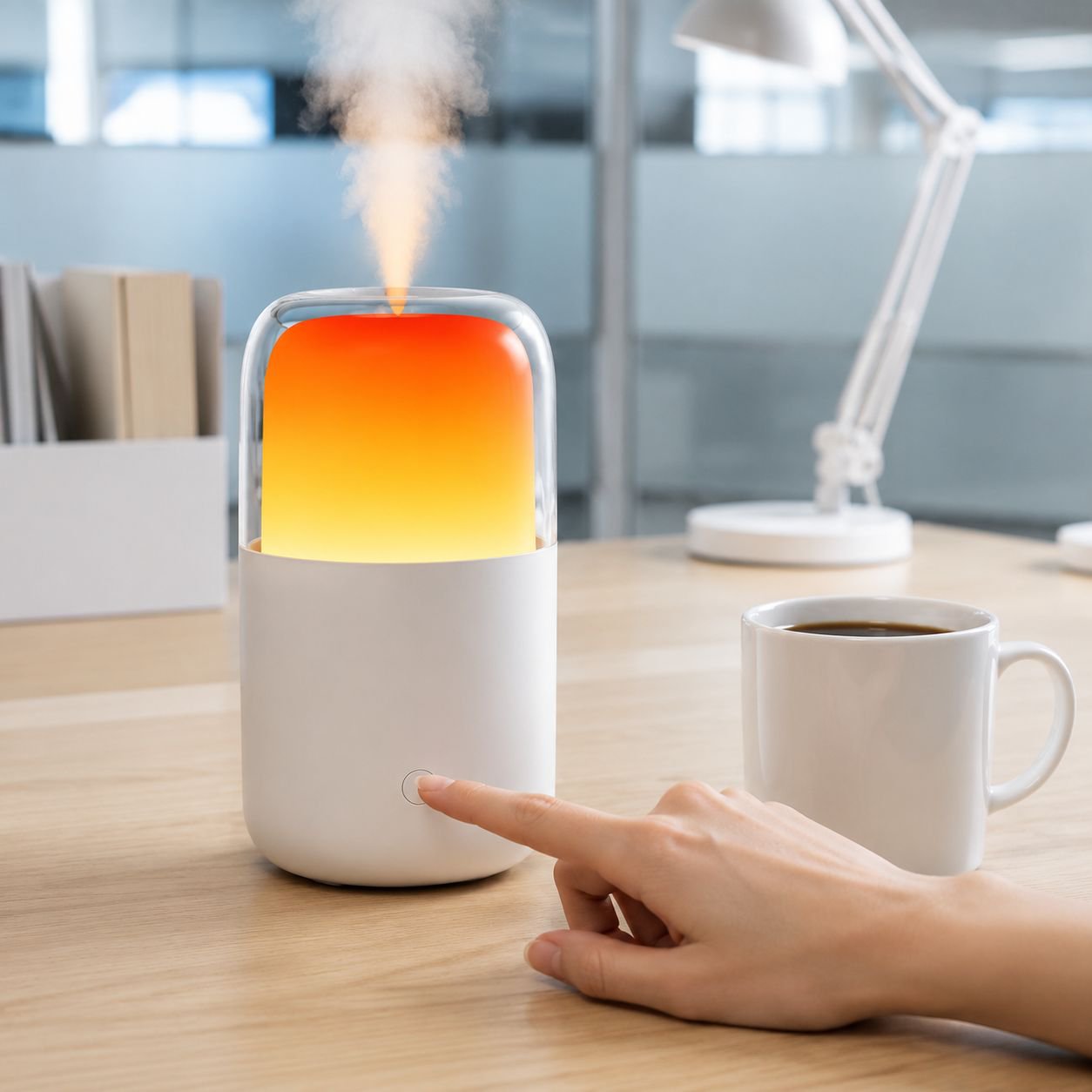 Compact humidifier and dehumidifier for small spaces