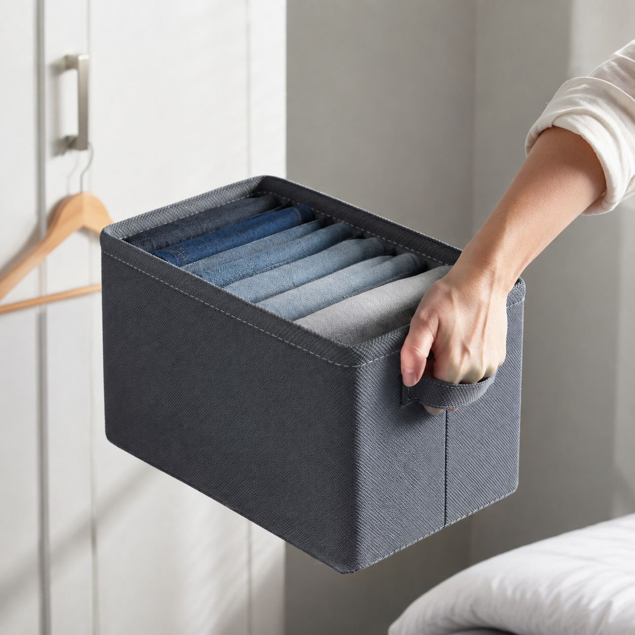 Multi-purpose storage box for home and closet