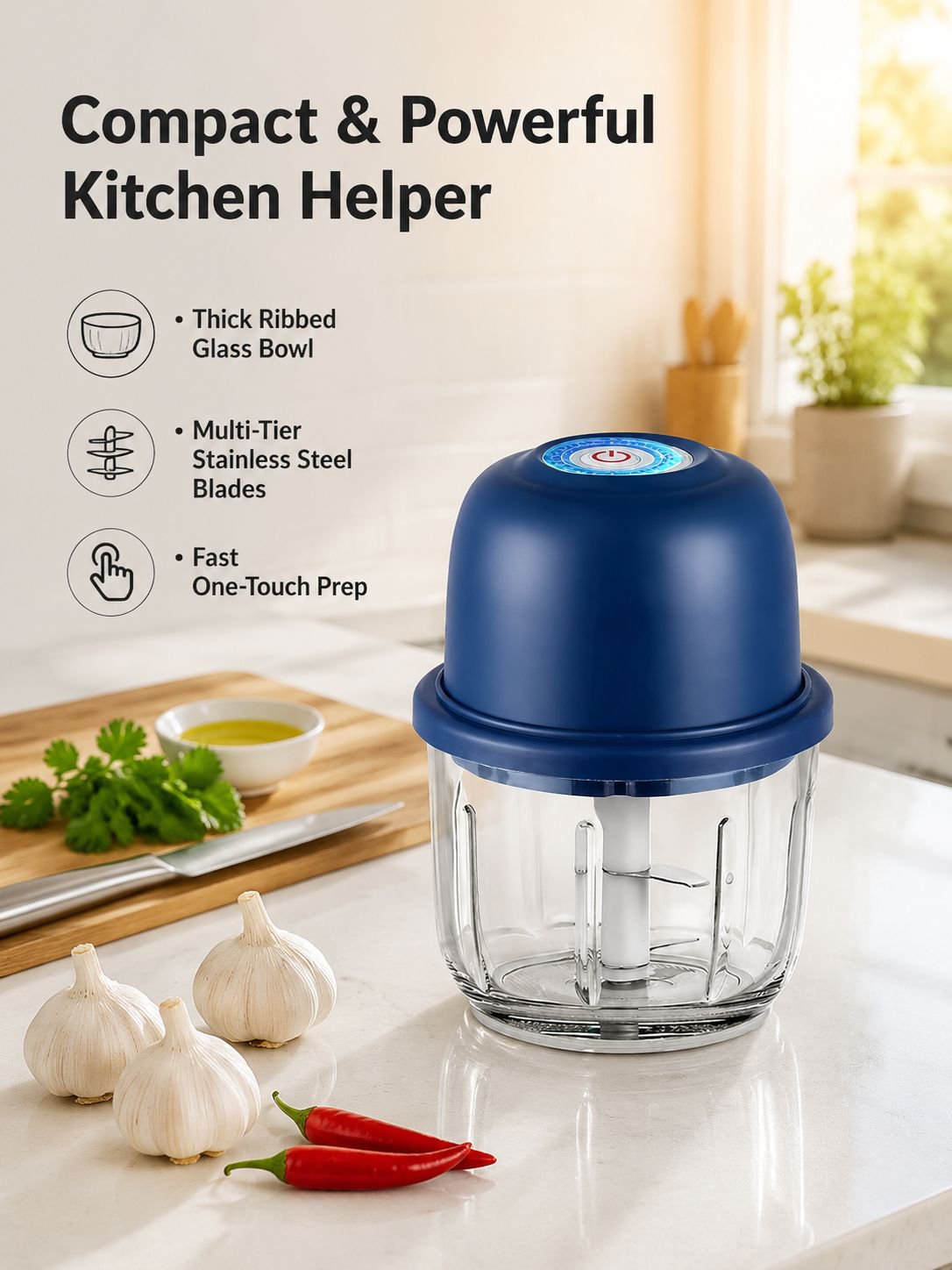 Compact Electric Kitchen Chopper