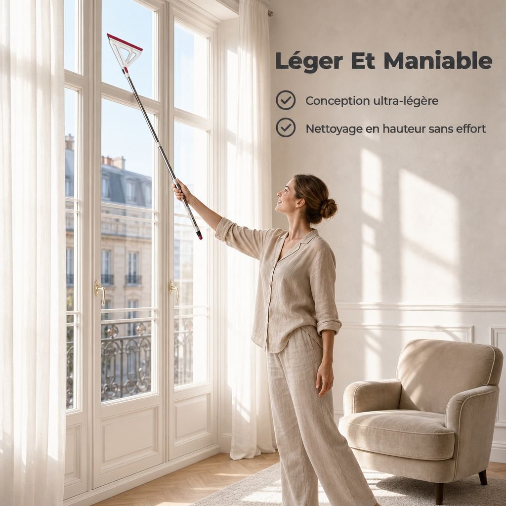 Balai magique triangulaire grattoir pour sol