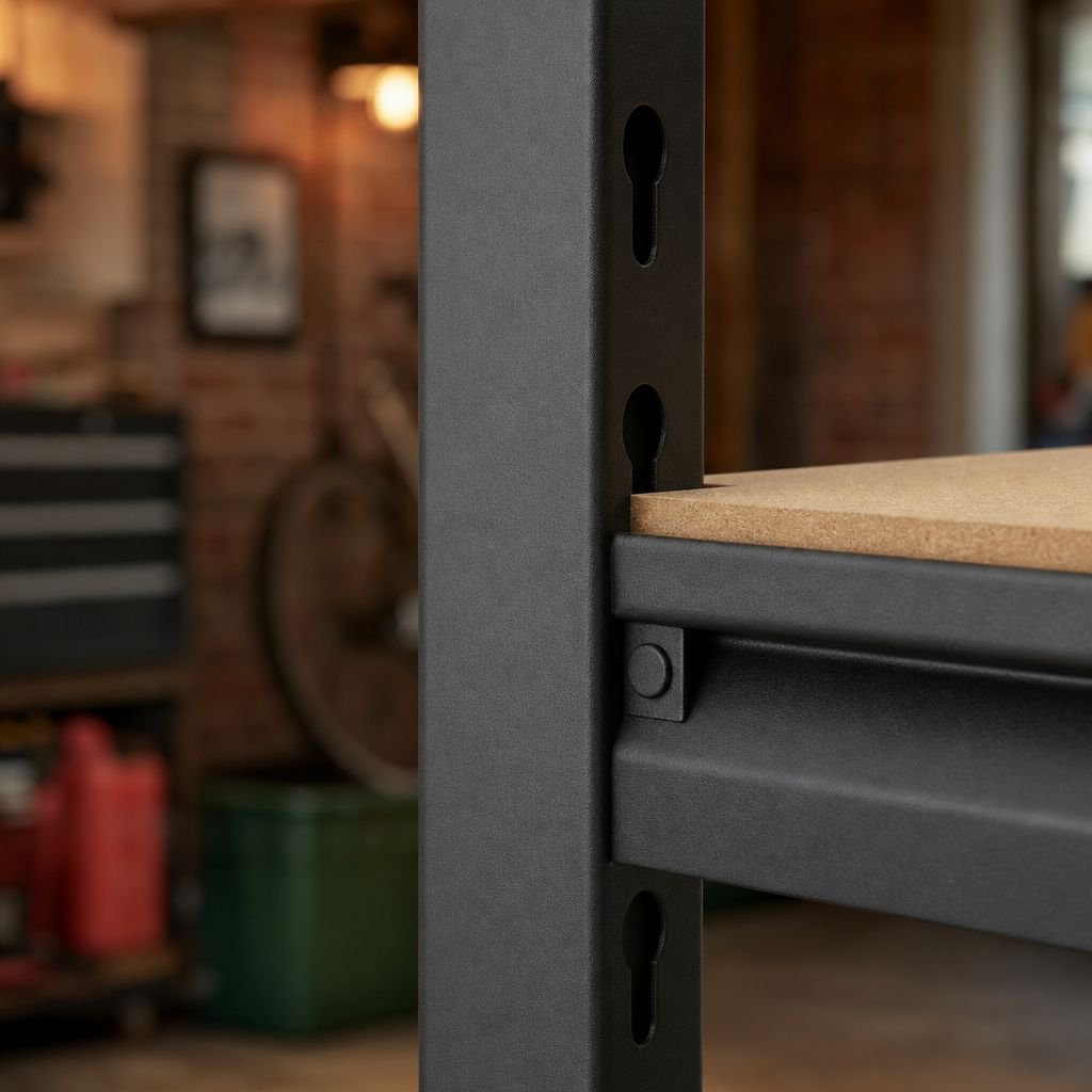 Industrial strength 5-shelf storage organizer