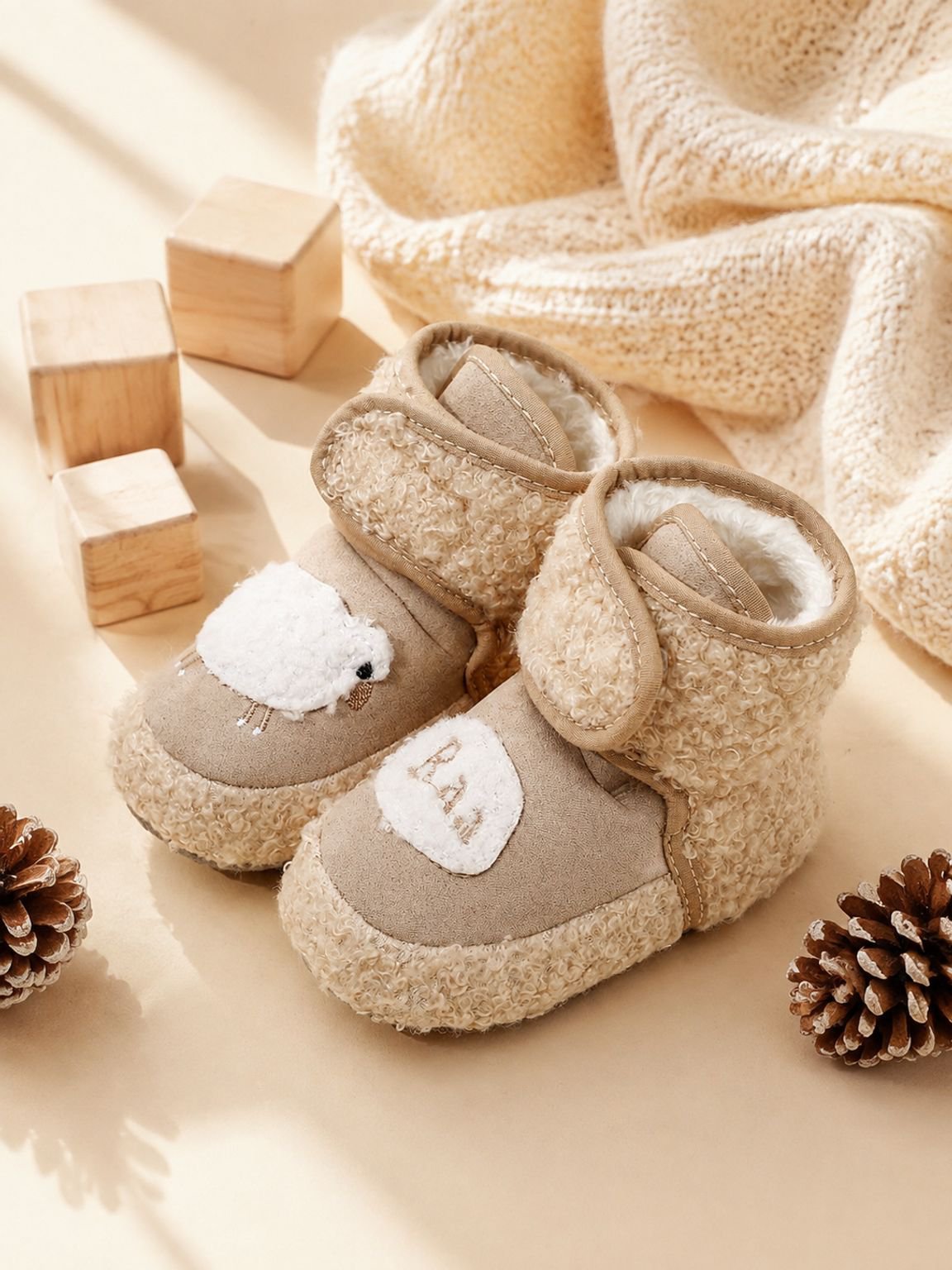 Botitas de nieve cálidas y adorables para bebés de 0 a 1 año