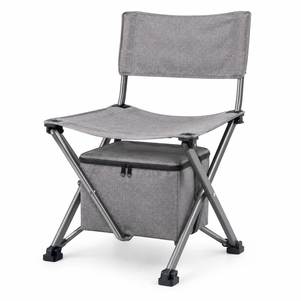 Silla plegable multifuncional con almacenamiento para botas