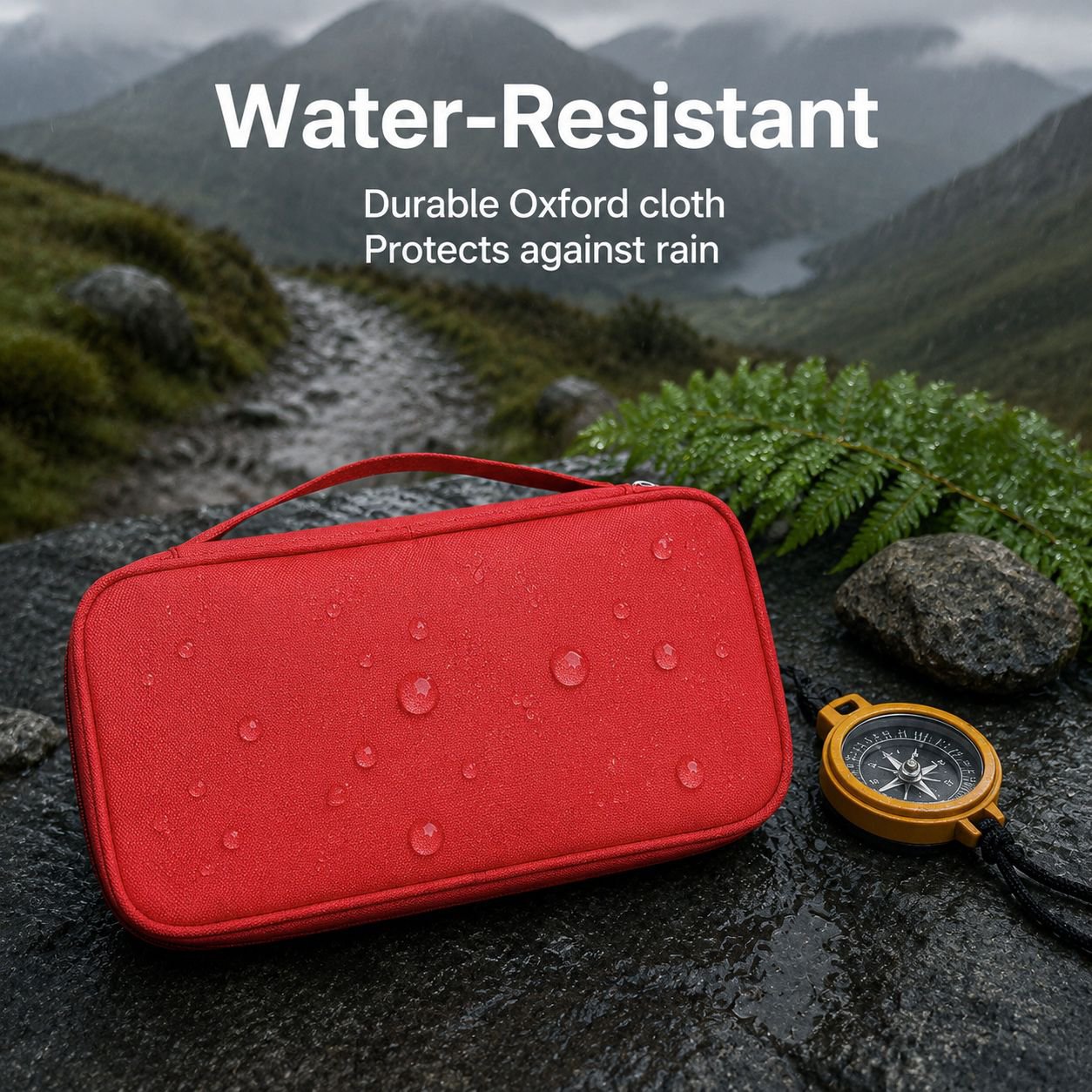 Portable Travel Medicine Organizer Bag, Large Capacity Family First Aid Kit