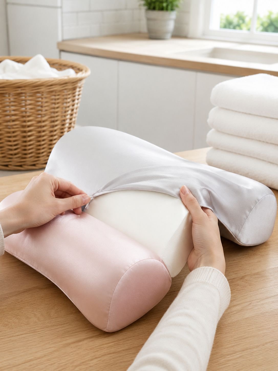 Detailansicht des Traktionsdesigns im Memory-Foam-Kissen