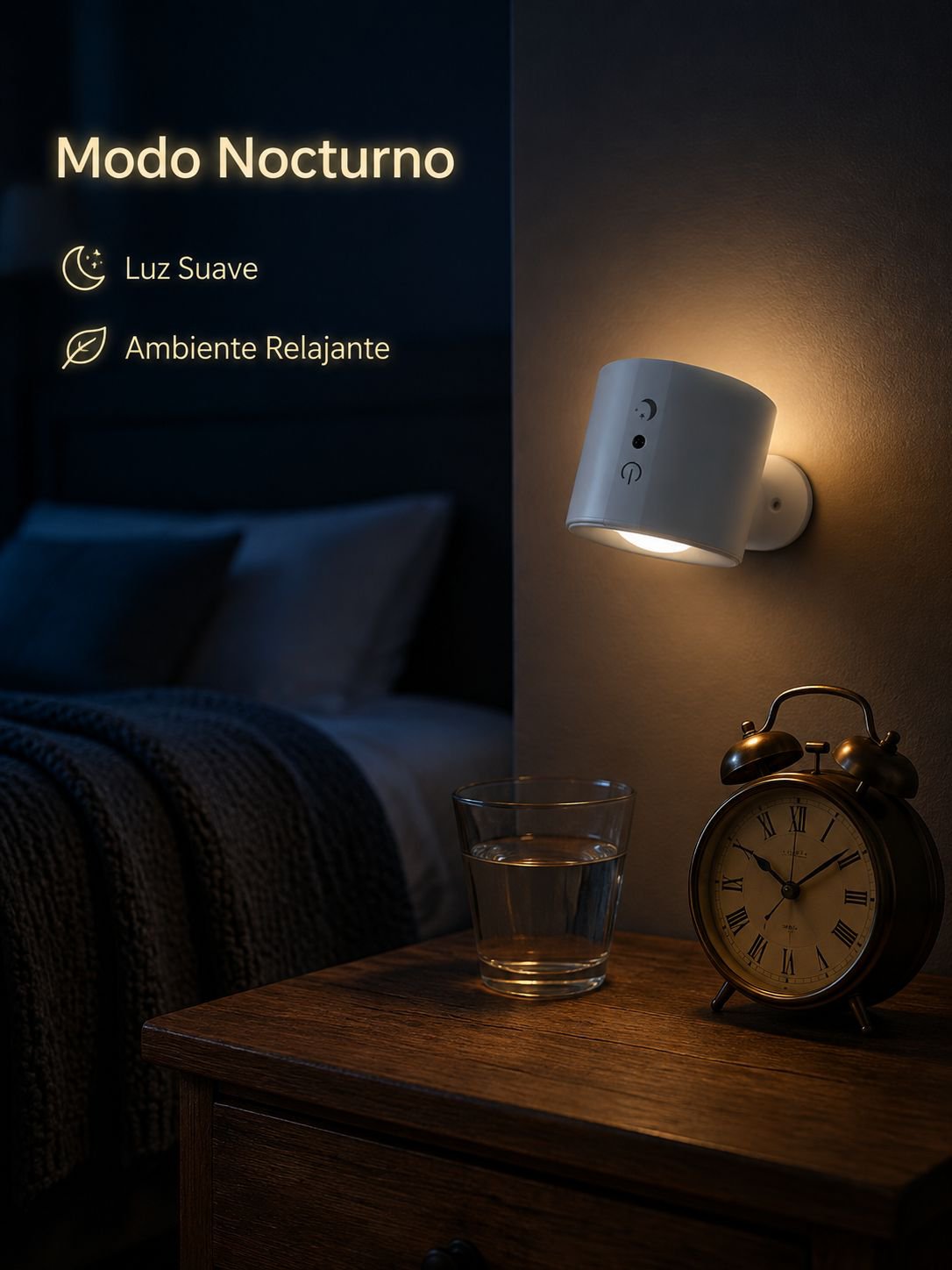 Lámpara de lectura de mesa con control remoto