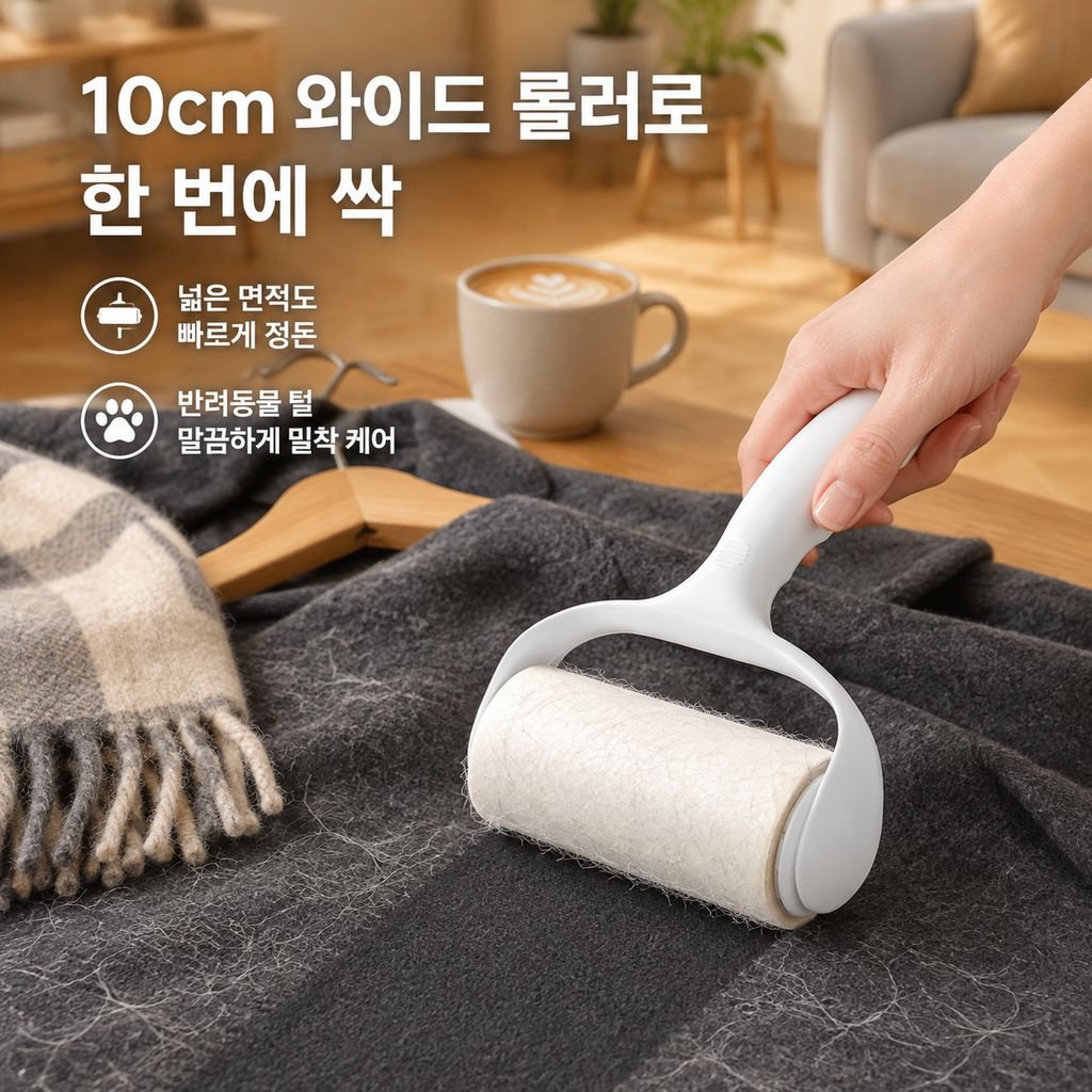 반려동물 의류용 뜯어쓰는 테이프 클리너 털 먼지제거 돌돌이