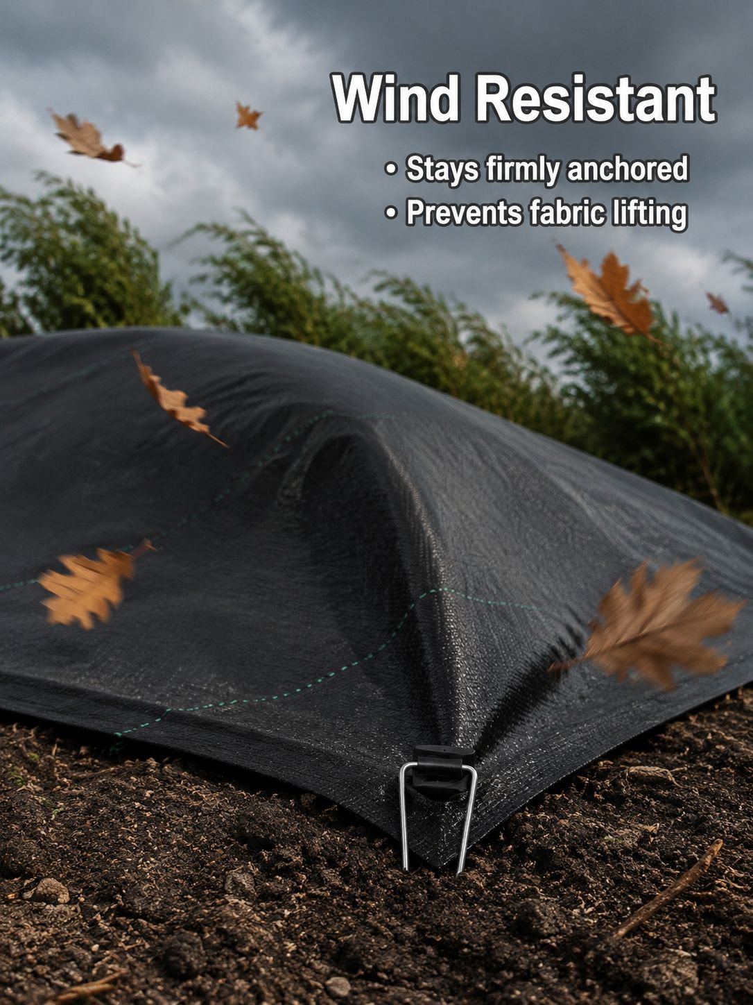 Set of garden staples for landscaping projects