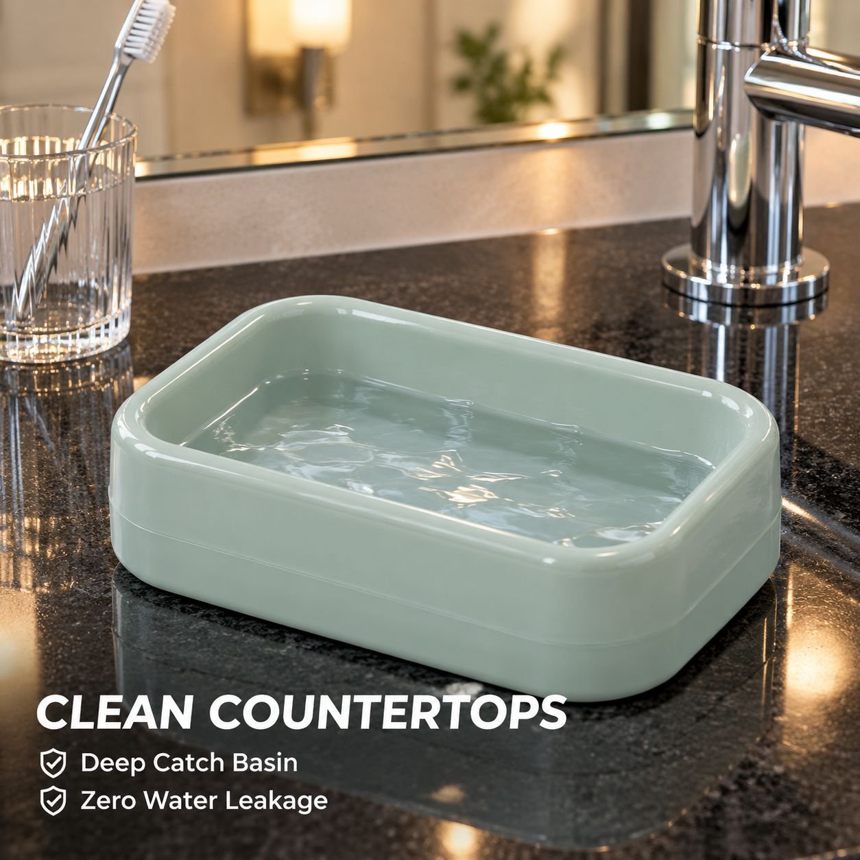 Durable and stylish laundry soap box for elegant bathroom organization