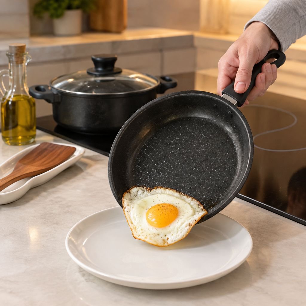 Hot selling 12-piece cookware set with spatula, non-stick soup pot, milk pot, frying pan, Maifan sto