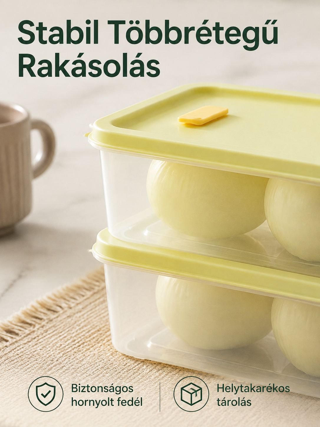 Rendszerezett hűtőszekrény húsos tárolóval