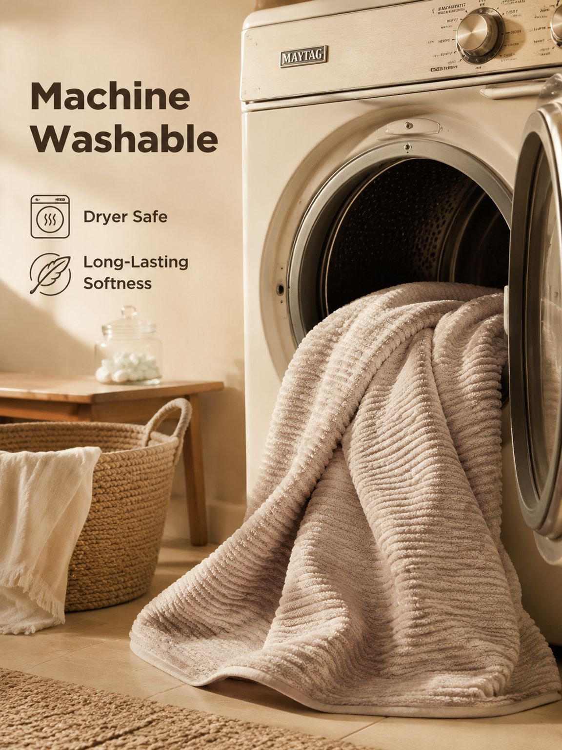 Reusable coral fleece cleaning towel for countertops and surfaces