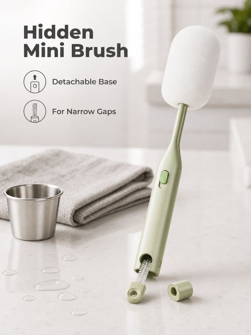 Double-Headed No-Dead-Angle Cup Cleaning Brush