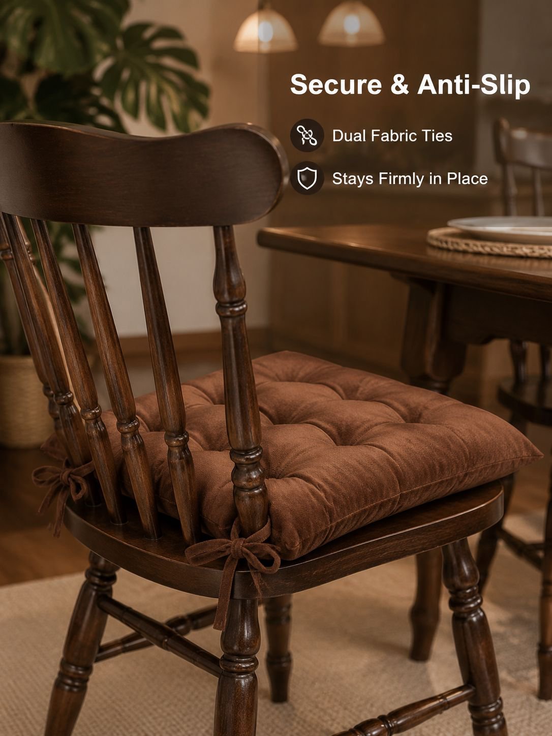 Crystal velvet seat cushion