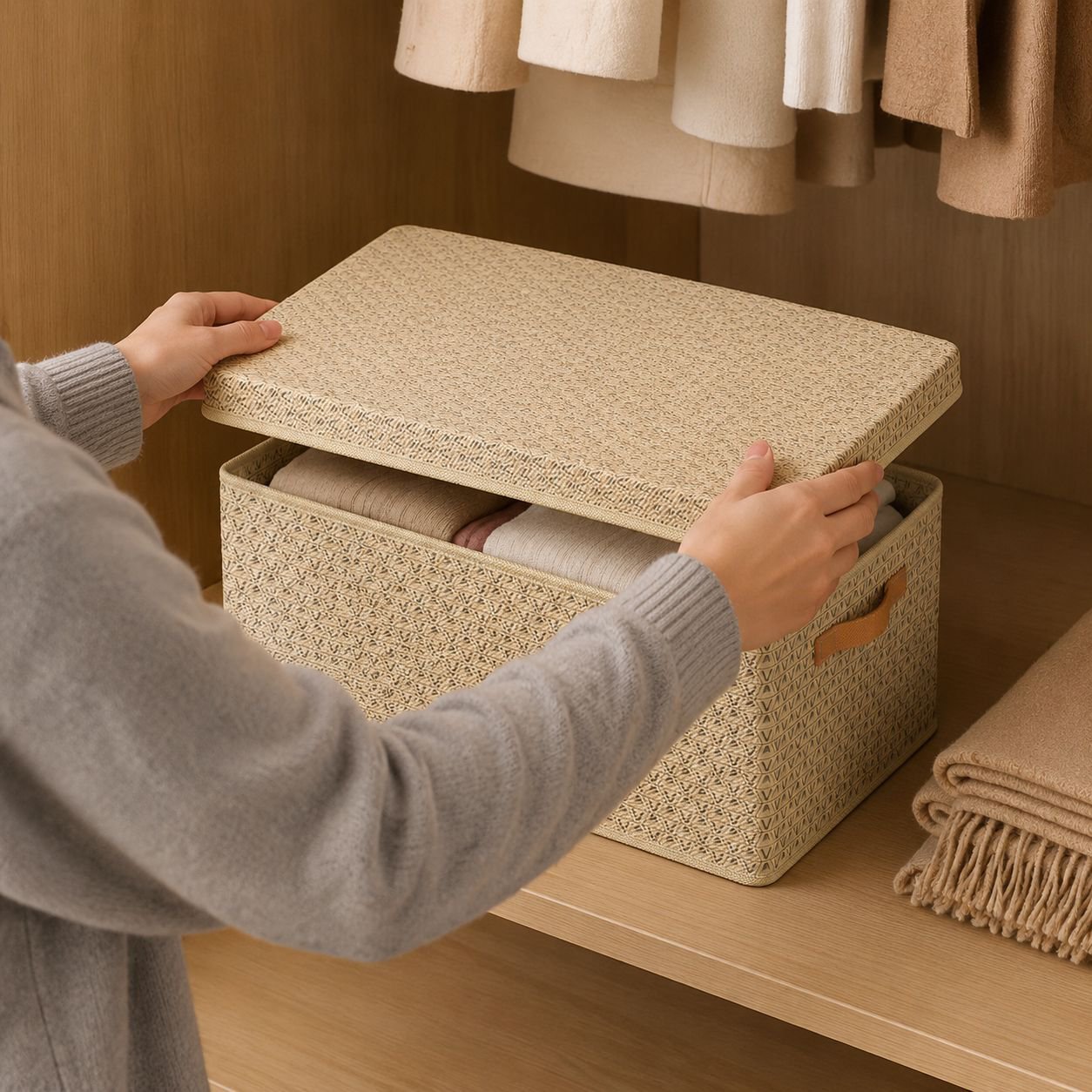 Durable clothes organizer baskets for easy sorting