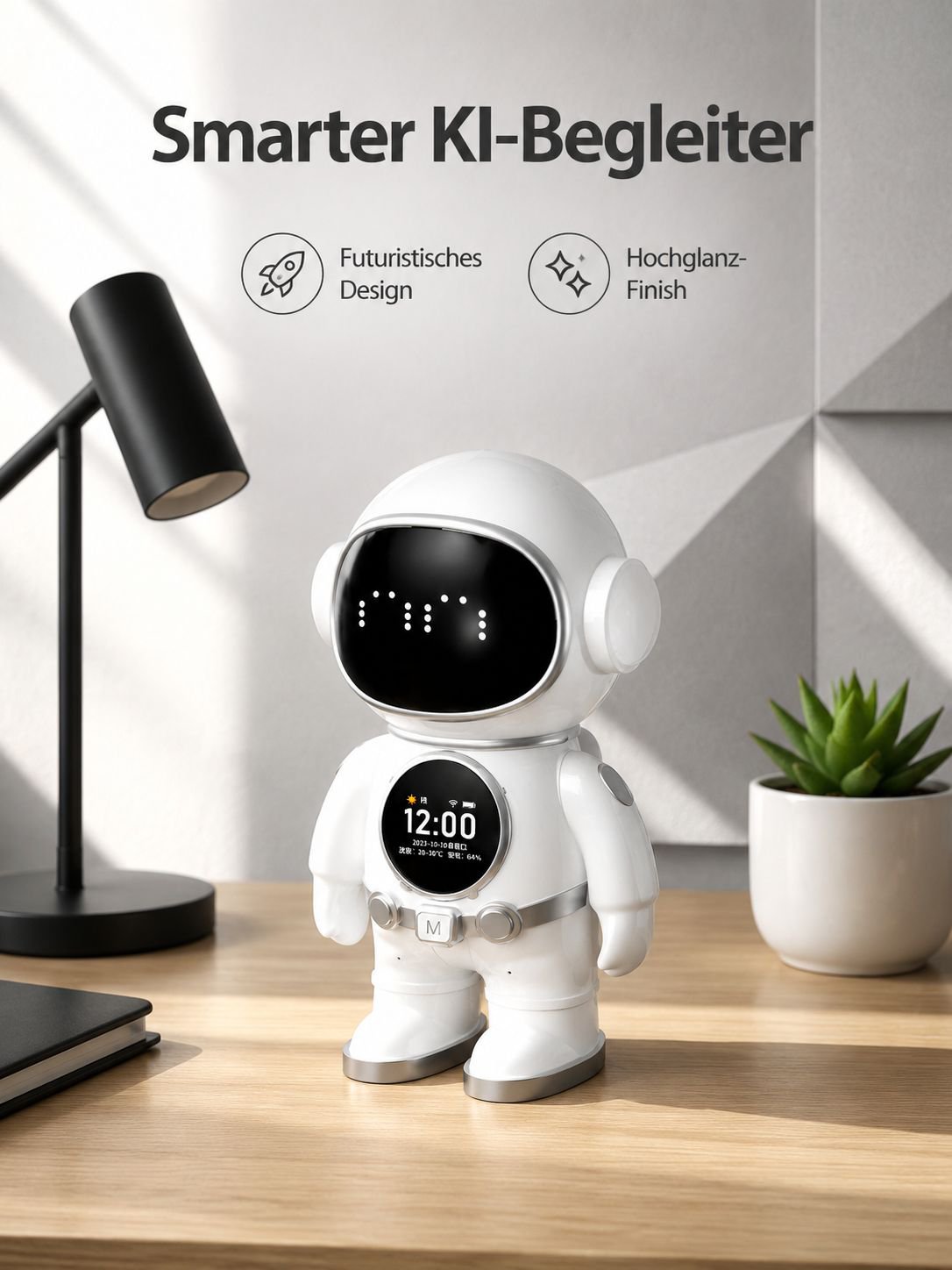 DeepSeek Doubao Smart AI Toy, Dialog-KI-Roboter, Chat-Begleiter, WLAN-Bluetooth-Lautsprecher, Lernma