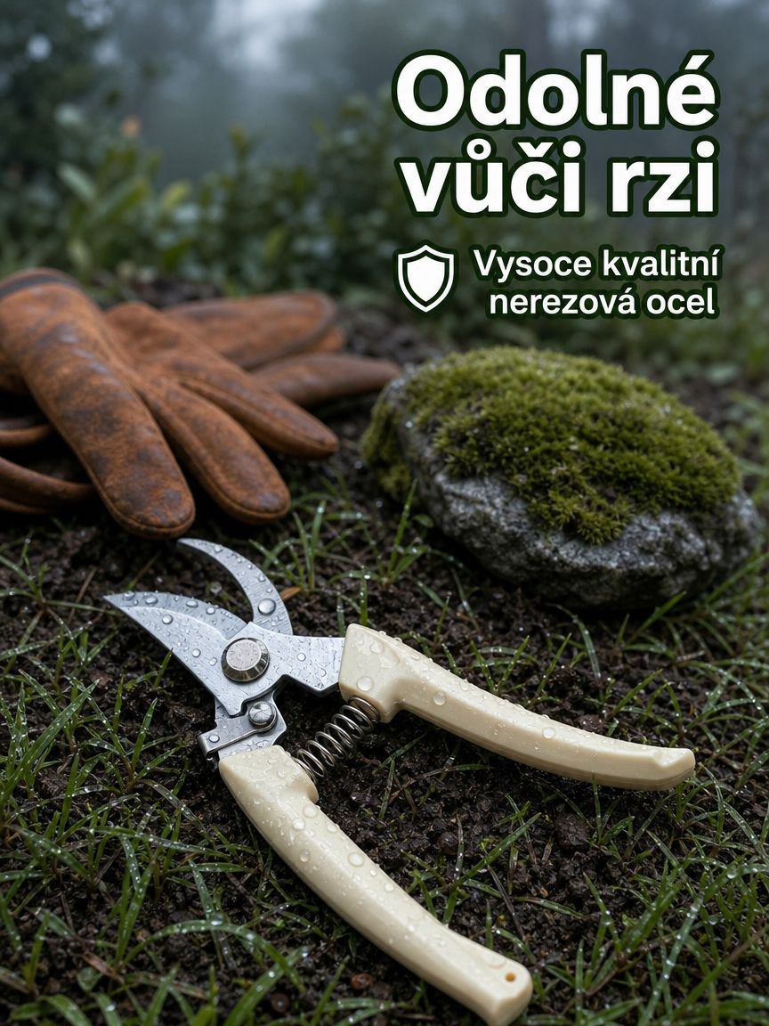 Nerezové zahradnické nůžky na prořezávání