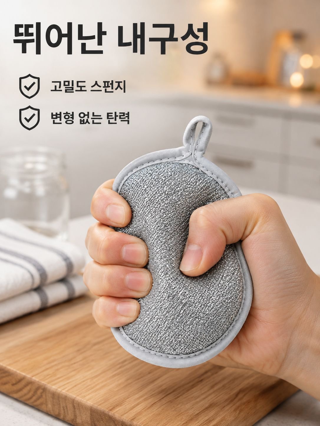양면 설거지 스펀지