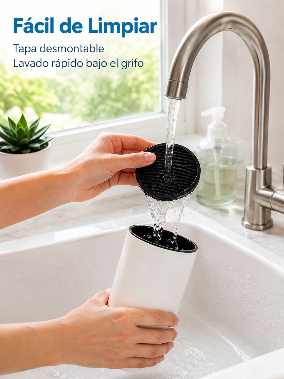 Portacuchillos multifuncional de plástico