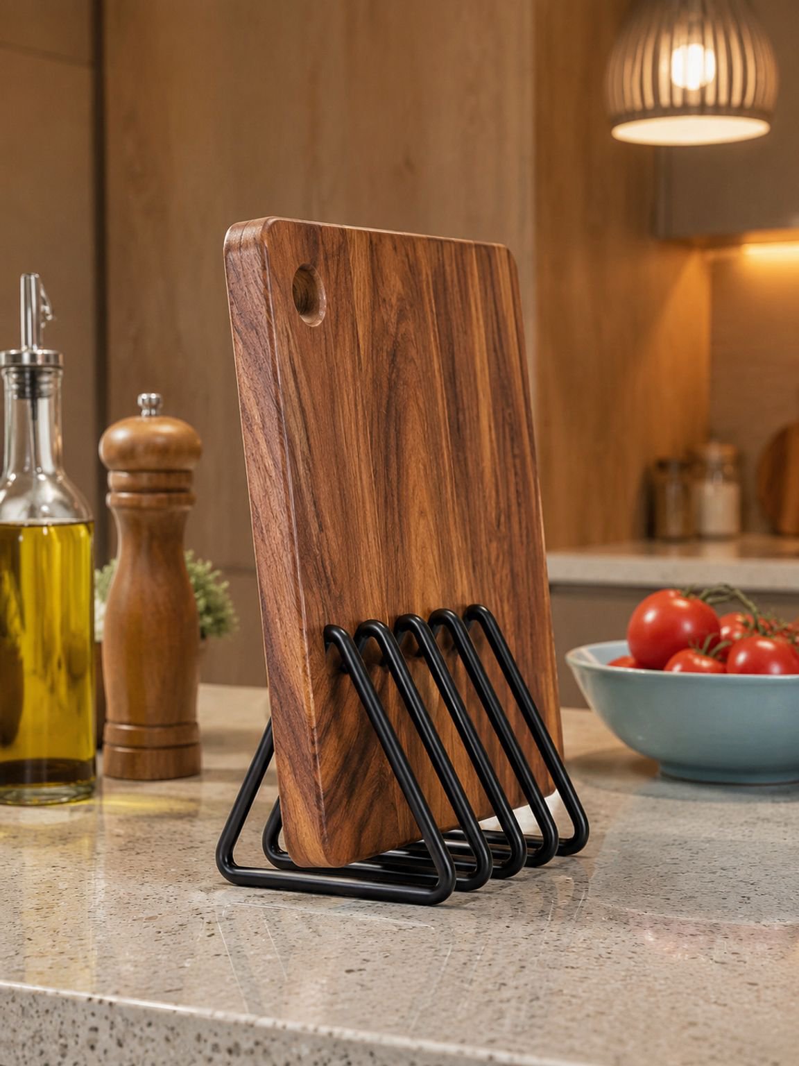 Multi-Functional Cutting Board Organizer Rack